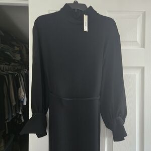 Banana Republic Black Long Sleeve Dress